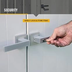 Spacemaker Designed By Arrow Sheds 6′ X 3′ X 6′ Compact Outdoor Metal Backyard, Patio, And Garden Shed Kit -Garden Supply Store 41qx2I1Kl3L