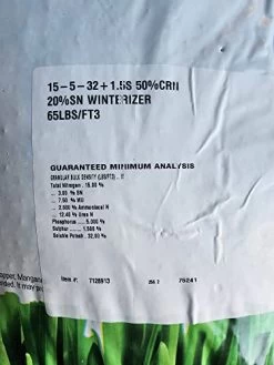 Lawn Food / Turf Fertilizer, Winterizer 15-5-32, 70% Of Methylene Urea 80 For Late Fall Or Winter Lawn Care ( Covers 2200 Sq.Ft. ) (5 KG) -Garden Supply Store 41r5DYdlSeL