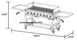 Bakers & Chefs Liquid Propane Gas BBQ Grill – Heavy Duty Porcelain Coated Cast Iron 116,000 BTU 1,000 Inch Large Cooking… 9 Bakers & Chefs Liquid Propane Gas BBQ Grill – Heavy Duty Porcelain Coated Cast Iron 116,000 BTU 1,000 Inch Large Cooking… -Garden Supply Store 41rJFvBJRNL