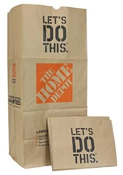 The Home Depot Heavy Duty Brown Paper Lawn And Refuse Bags For Home And Garden, 30 Gal (Pack Of 25)