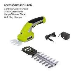 Serene Life SereneLife PSLTLL1812 Cordless Handheld Shears-Electrical Hand Held Hedge Trimmer Weed Or Grass Clippers… -Garden Supply Store 41sfvhbxLpL