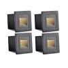 INHDBOX Waterproof Corner/Deck/Recessed Step Lights,3W 85-220V 3200K LED Stairs Step Night Light Indoor/Outdoor Wall…