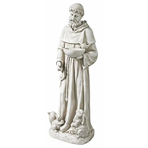 Design Toscano Nature’s Nurturer, St. Francis Religious Garden Decor Statue Bird Feeder, Medium 71 Cm, Polyresin… 2 Design Toscano Nature’s Nurturer, St. Francis Religious Garden Decor Statue Bird Feeder, Medium 71 Cm, Polyresin… - Image 2