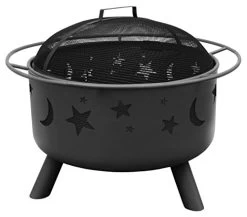 Landmann 28345 Big Sky Stars And Moons Firepit, Black -Garden Supply Store 41tef7Zy5FL