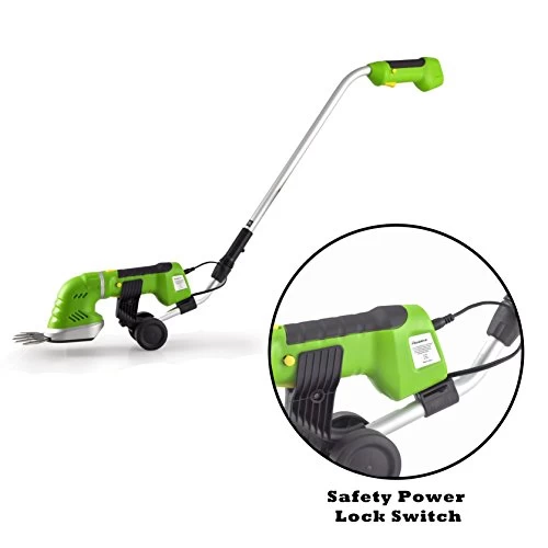 Serene Life Cordless Pole Grass Cutter Shears, Electric Hedge Shrubber Trimmer, Rechargeable Battery (PSLGR18) 2 Serene Life Cordless Pole Grass Cutter Shears, Electric Hedge Shrubber Trimmer, Rechargeable Battery (PSLGR18) - Image 2