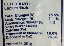 Calcium Nitrate, Soluble Fertilizer For Gardening And Hydroponic Use (Calcium Nitrate 2 Lbs.) -Garden Supply Store 41uk804Cr1L