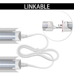 (Pack Of 8) Kihung LED Grow Light, 2FT T8 Grow Light, 192W(8×24W) Full Spectrum Grow Light With Reflectors, High PPFD… -Garden Supply Store 41wpET2nqsL