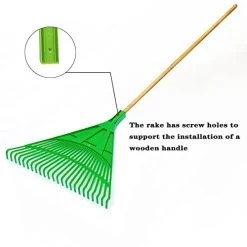 Grass Rake For Gardening,Adjustable Steel Handle Garden Lawn Rake 22 Tooth,Garden Leaf Rake For Tall People,Highly… -Garden Supply Store 41xYxBYQdeL