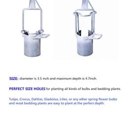 CHUMAA Bulb Planter, Weeder, Sod Plugger, Flower Planting, Soil Sampler – 5-in-1 Lawn Tool And Garden Tool – Enhanced… -Garden Supply Store 41xZitF24tL