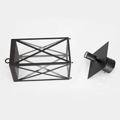 MELUCEE 1-Light Outdoor Post Light Fixture, Black Exterior Post Lantern With Clear Glass For Pathway Driveway Front/Back… -Garden Supply Store 41yBmT7wj8L