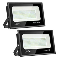 Olafus 2 Pack 100W LED Flood Light Outdoor, Bright Outside Floodlights, IP66 Waterproof Exterior Security Lights, 5000K…