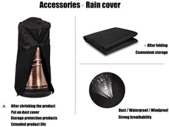 Commercial Patio Heater Large Outdoor Gas Heater, Easy To Move Wheels, Including Rain Cover -Garden Supply Store 41zNZBwQPPL