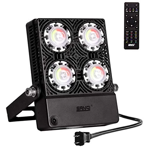 SANSI Super Bright Led Flood Light 300W Equivalent 3000LM, RGBW Outdoor Color Changing With Ceramic Tech,30W,16 Colors 4… 1 SANSI Super Bright Led Flood Light 300W Equivalent 3000LM, RGBW Outdoor Color Changing With Ceramic Tech,30W,16 Colors 4…