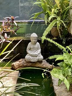 Elly Décor Décor Meditating, 13 Inch Tall Ceramic Handcrafted Budha Decor Indoor And Outdoor Garden Sculptures Buddha… -Garden Supply Store 51 Nz402XiL