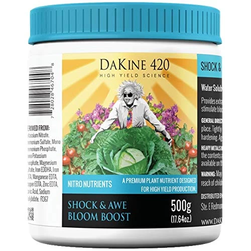 Dakine’s 420 Shock & Awe Booster (2000g) – Indoor Plant Food- PH Balance Indoor Plant Fertilizer – Plant Nutrients… 1 Dakine’s 420 Shock & Awe Booster (2000g) – Indoor Plant Food- PH Balance Indoor Plant Fertilizer – Plant Nutrients…