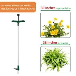 Walensee Weed Puller, Stand Up Weeder Hand Tool, Long Handle Garden Weeding Tool With 3 Claws, Hand Weed Hound Weed Puller For Dandelion, Standup Weed Root Pulling Tool And Picker, Grabber (1 Pack) -Garden Supply Store 510ijEnGQL
