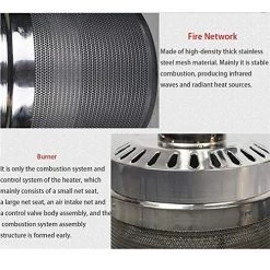 Commercial Outdoor Patio Heaters Propane Energy Saving Stainless Steel Gas Heaters, Umbrella Movable Stoves,A -Garden Supply Store 51122EVEgfL