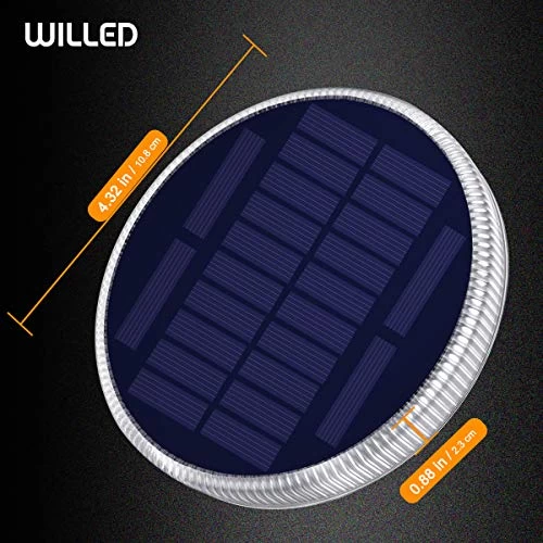 WILLED Solar Step Lights Outdoor, Warm White Solar Deck Lights IP65 Waterproof, Solar Powered Step Lights For Stairs… 6 WILLED Solar Step Lights Outdoor, Warm White Solar Deck Lights IP65 Waterproof, Solar Powered Step Lights For Stairs… - Image 6