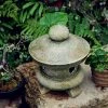 Outdoor Garden Sculpture,Stone Lantern Decorative Statue,Indoor Outdoor Statue Decor,Antique Japanese Lawn Lamp,Yard Art…