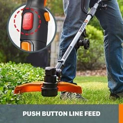 WORX WG184 40V (2.0Ah) 13″ Cordless Grass Trimmer/Edger With In-Line Edging -Garden Supply Store 511Z Lol8VL