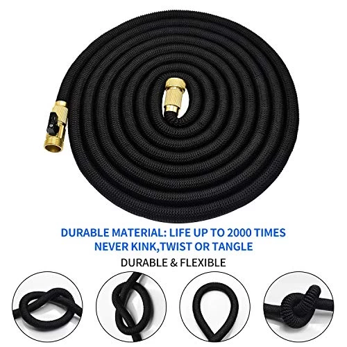 Mozing Expandable Garden Hose 75ft – Anti-Kink Flexible Water Hoses With 8 Function Nozzle And Durable Solid Brass… 4 Mozing Expandable Garden Hose 75ft – Anti-Kink Flexible Water Hoses With 8 Function Nozzle And Durable Solid Brass… - Image 4