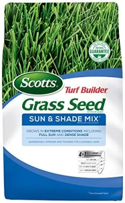 Scotts Turf Builder Grass Seed Sun And Shade Mix, 3 Lb. – Grows In Extreme Conditions Including Full Sun And Dense Shade…