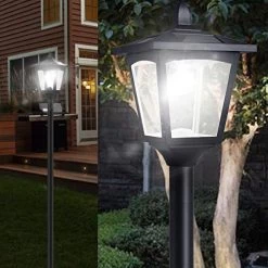 67″ Solar Lamp Post Lights Outdoor, Solar Powered Vintage Street Lights For Garden, Lawn, Pathway, Driveway, Front/Back Door -Garden Supply Store 512BHUghijZL