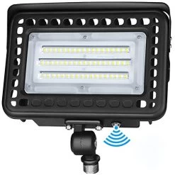 LEDMO LED Flood Light Dusk-to-Dawn Photocell 180° Adjustable Knuckle, 60W (300W Equivalent), Waterproof IP65 Outdoor…