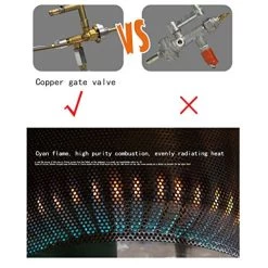 Patio Heaters, Commercial Outdoor Propane Terrace Heaters With Moving Wheels, With Pressure Reducing Valve -Garden Supply Store 512NHQPA4nL