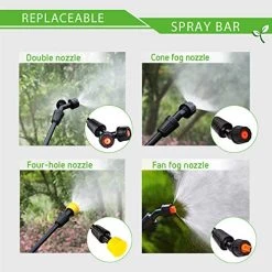 VIVOSUN 4 Gallon Battery Powered Backpack Sprayer Electric Pump Sprayer With Four Nozzles For Garden Lawn, Orange -Garden Supply Store 512W5XmkVtL