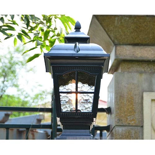 WFZRXFC European Home Landscape Pillar Light Exterior Lantern Outdoor Post Light, Matt Black Pillar Lamp Fixtures With… 4 WFZRXFC European Home Landscape Pillar Light Exterior Lantern Outdoor Post Light, Matt Black Pillar Lamp Fixtures With… - Image 4