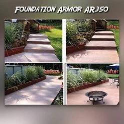 Armor AR350 Wet Look Concrete Sealer And Paver Sealer With Low Gloss Finish (1 GAL) -Garden Supply Store 513710tMs7L