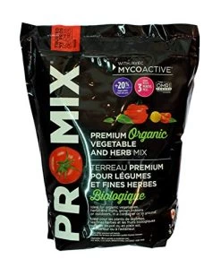 PRO-MIX® Organic Vegetable And Herb Potting Mix Soil With Active Ingredients, Feeds For 3 Months | Great For Veggies And…