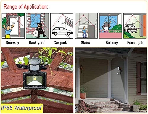 Led Motion Sensor Flood Light Outdoor 10W 800LM Pir Sensitive Security Lights Wall Fixture Lamps Waterproof Floodlight… 2 Led Motion Sensor Flood Light Outdoor 10W 800LM Pir Sensitive Security Lights Wall Fixture Lamps Waterproof Floodlight… - Image 2