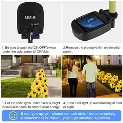 Outdoor Solar Garden Stake Lights,Upgraded LED Solar Powered Light With 3 Sunflower, Waterproof Solar Decorative Lights… 13 Outdoor Solar Garden Stake Lights,Upgraded LED Solar Powered Light With 3 Sunflower, Waterproof Solar Decorative Lights… -Garden Supply Store 513L3uMCA6L