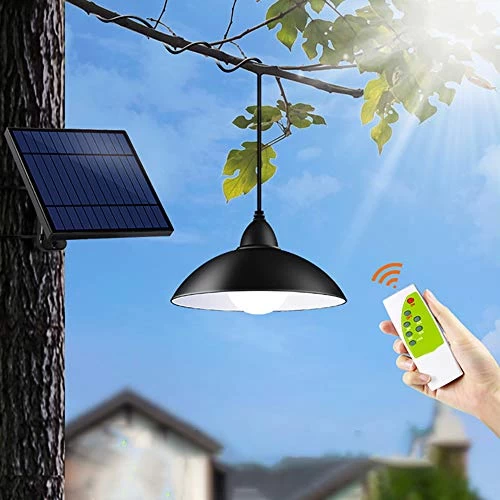 Hanging Pendant Solar Lights, ALLOMN Solar Powered Shed Light Remote Control 3M Cable Outdoor Courtyard Garden Corridor… 3 Hanging Pendant Solar Lights, ALLOMN Solar Powered Shed Light Remote Control 3M Cable Outdoor Courtyard Garden Corridor… - Image 3
