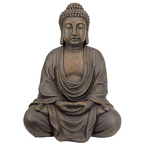 Design Toscano Meditative Buddha Of The Grand Temple Garden Statue: Medium 1 Design Toscano Meditative Buddha Of The Grand Temple Garden Statue: Medium