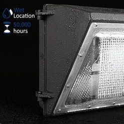 LEDMO 120W LED Wall Pack Light 15840LM 840W HPS/HID Equivalent 5000K LED Security Flood Commercial And Industrial… -Garden Supply Store 513ue41aysL