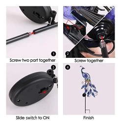 Valery Madelyn 31.5 Inch Metal Peacock Garden Decor Solar Lights, Solar Peacock Stake Lawn Ornaments For Outdoor Outside… 11 Valery Madelyn 31.5 Inch Metal Peacock Garden Decor Solar Lights, Solar Peacock Stake Lawn Ornaments For Outdoor Outside… -Garden Supply Store 514IMNd1oPL