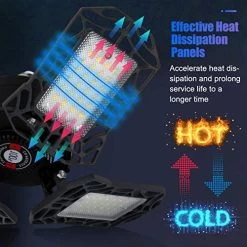 Led Garage Light 2 Pack 80W Aluminum Garage Lights 6000K Garage Light 8000lm Adjustable Four Leaf Garage Lighting… -Garden Supply Store 514LwBPBxuL