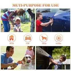 Expandable Garden Hose Flexible Water Hose With 10 Function Spray Nozzle, Durable 4-Layers Latex With 3/4″ Solid Brass Connectors, Lightweight Expanding Hose For Watering And Washing(50 FT) -Garden Supply Store 514PTpYnO6L