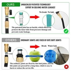 Garden Hose Expandable, Leakproof Lightweight, Retractable Collapsible Water Hose With 9 Function Zinc Spray Hose Nozzle… -Garden Supply Store 514PyBiLpqL