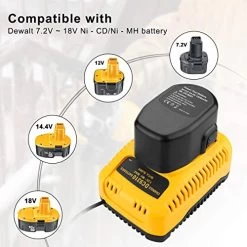 Energup Replacement DC9310 7.2-Volt-18-Volt 1-Hour Replacement Charger For DEWALT 7.2V-18V NiCad & NiMh Battery DW9057… -Garden Supply Store 514Uvg9klTL