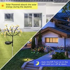 Solar Garden Lights Outdoor – Upgraded LED Solar Powered Light With 20 Bee, Solar Stake Lights Waterproof Colored Fairy… -Garden Supply Store 515f3q0PlkL