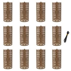 SanSanYa Tree Trunk Protectors Interlocking Vertical & Horizontal Stacking Tree Bark Protector Tree Guard For Preventing Tree Damage From Trimmers Mowers Rodents (12)