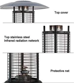 Rattan Patio Heater,Outdoor Standup Patio Heater + Free Rain Cover Suitable For Restaurants, Hotels And Bars -Garden Supply Store 515v8uaBa0L