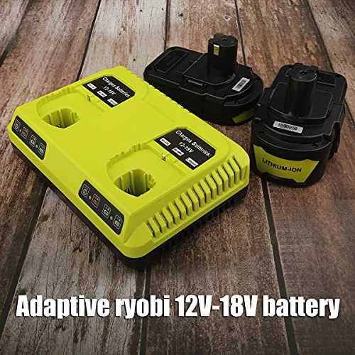 Energup 2Port P117 Dual Chemistry Ryobi 18V Battery Charger For Ryobi 18V Battery ONE+ P117 P118 For Ryobi 18V Max… 6 Energup 2Port P117 Dual Chemistry Ryobi 18V Battery Charger For Ryobi 18V Battery ONE+ P117 P118 For Ryobi 18V Max… - Image 6
