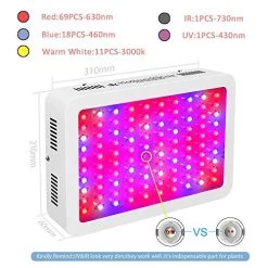 HollandStar 1500 Watt LED Grow Light Full Spectrum Double Switch Dasiy Chain Grow Lamp For Indoor Hydroponics Plants… -Garden Supply Store 516FSSmvSgL