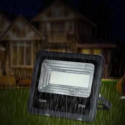2 PCS 3000K Warm White 100W LED Flood Light Outdoor With US Plug 100 Watt Floodlight Lamp IP65 Waterproof Outside -Garden Supply Store 516HqibqSNL