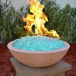 Mr. Fireglass Recycled Fire Glass For Natural Or Propane Fire Pit,Fireplace And Fire Table,10 Lb,Light Sea Blue 9 Mr. Fireglass Recycled Fire Glass For Natural Or Propane Fire Pit,Fireplace And Fire Table,10 Lb,Light Sea Blue -Garden Supply Store 516K59Z moL